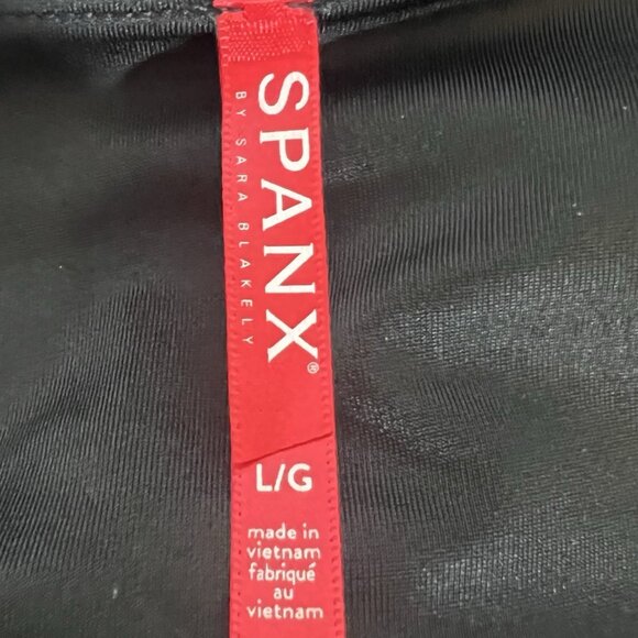 SPANX by Sara Blakely Women Velvet Leggings Large Size High Waist Black Stretch - Picture 3 of 10